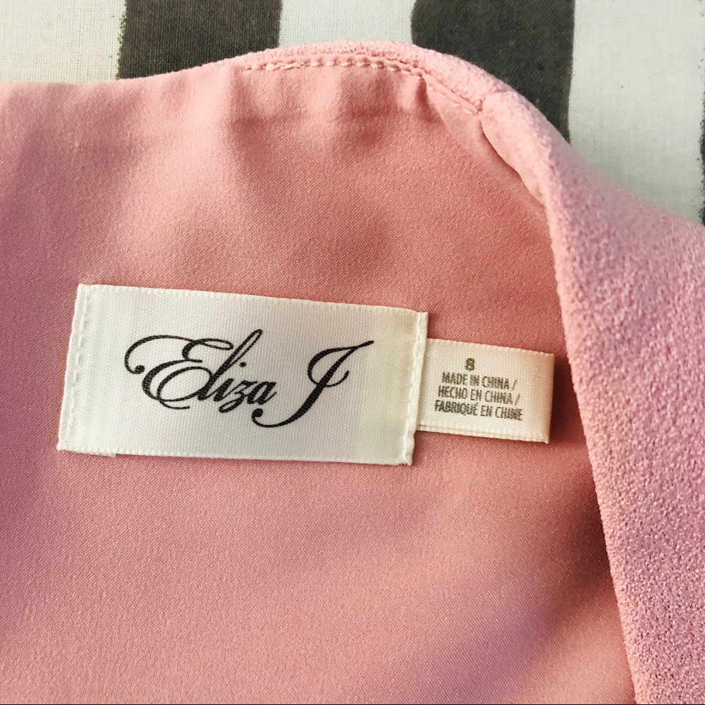 Eliza J sleeveless high low soft pink midi dress - Picture 13 of 16